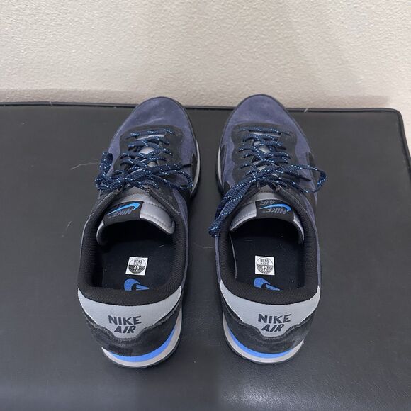 Nike Air Mens Pegasus 83 Suede Shoes Running DX3738-400 Black Blue Sz 12 main image 12